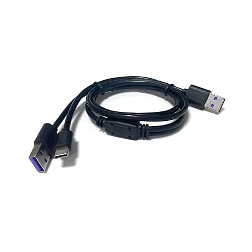 Herilary 製品用USB電源補助ケーブル 二股 2分岐ケーブル Y字 USB電源補助ケーブル