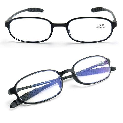 ESAVIA 拡大鏡 メガネ型ルーぺ 1.0-4.0倍 超軽量 拡大 丸型眼鏡 ブルーライトカット ...