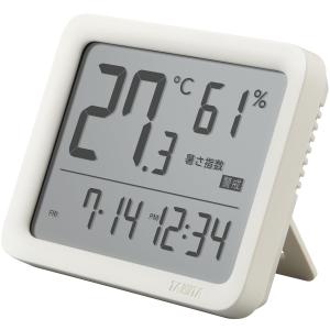 タニタ(Tanita) 温湿度計 目覚まし時計 温度湿度計 コンディションセンサー アイボリー TC-421-IV