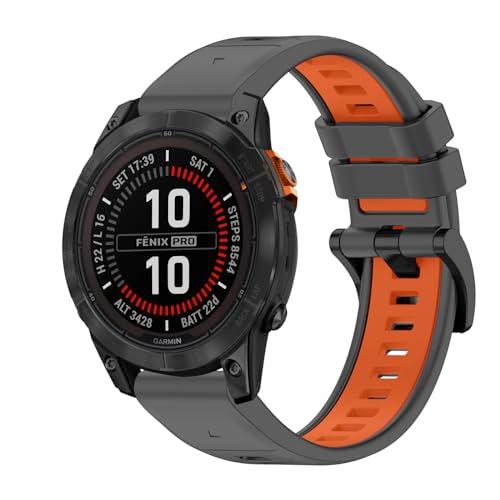 [LanQii] バンド22mm QuickFit Garmin Fenix 7 Pro Solar...