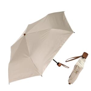 [Vita Felice] ヴィータフェリーチェ 晴雨兼用折りたたみ傘 （軽量/トート型傘袋） レディース pru-30178z (パイピンググレージュの商品画像
