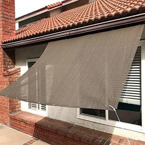 サンシェード 日除けシェード 日よけオーニング ベランダ オーニング UVカットバルコニー ウッドデッキ 縁側 ベランダ キャンプ すだれ たてす (