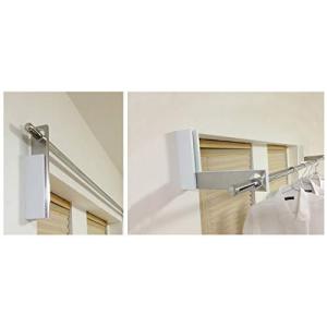 室内物干し 折りたたみ 川喜金物 新タイプ ルームハンガーブラケット シングル 収納 ハンガーラック