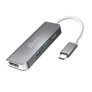 j5 create USB-C 5in1 マルチ ディスプレイアダプター 変換ケーブル  HDMI 4K 30Hz, USB3.0x2 , USB-C
