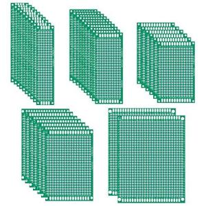 Quimat 35枚 ユニバーサル基板 両面 PCB回路基板 実験プレート DIY はんだ付け 電子工作 QY21