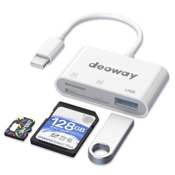 USB Type-C OTG 変換アダプター SDカードリーダー USB3.0対応 microSD ...