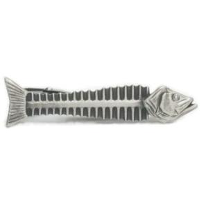 ネクタイピン　魚の骨　アンティークシルバー　銀古美　日本製　タイバー　N1015｜dxksm466