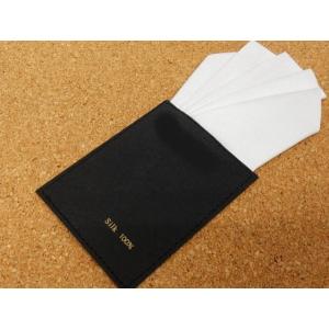 ☆訳あり　差込式ポケットチーフ　白　シルク100％　ファイブピークス　台紙付き　ワンタッチ　可　ACC152-WH