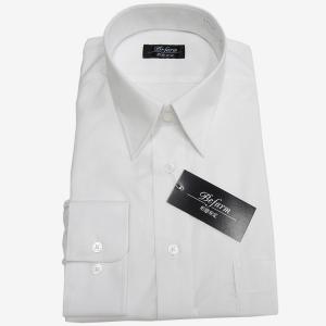 長袖ワイシャツ　白　形態安定　カッターシャツ　就活　BFL30　