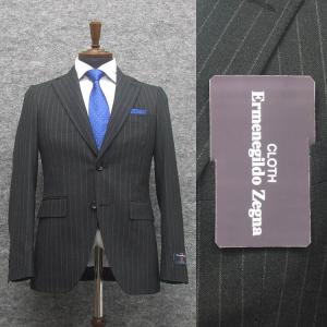 Ermenegildo Zegna ゼニア　スーツ　ネイビー　ストライプ　シルク ZEGNA（ゼニア） 春夏物 紺ストライプ [Ermenegildo Zegna] TROPICAL