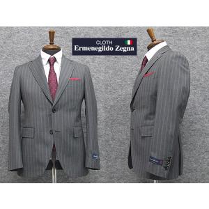 ZEGNA 春夏物 濃グレー/縞 ストライプ [Ermenegildo Zegna