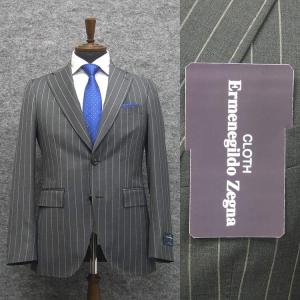 ✨️美品✨️ Ermenegildo Zegna ストライプ スーツ グレー XL チャコールグレースーツ・ストライプのコーディネート（Cloth