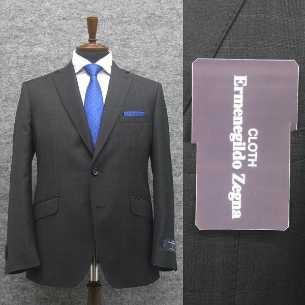 秋冬物　[Ermenegildo Zegna]ゼニア生地　TRAVELLER使用　スタイリッシュ2釦...