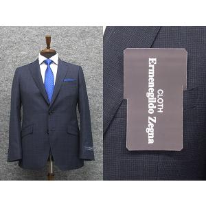 秋冬物 [Scabal] スキャバル スタイリッシュ2釦シングルスーツ 紺
