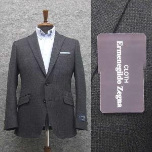 秋冬物スタイリッシュ2釦ジャケット　[Ermenegildo Zegna] TOROFIO CASHMERE使用　[A体][AB体]　グレー系　メンズ　ezz10｜dxksm466