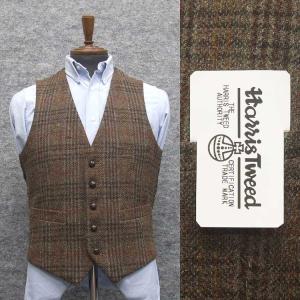 英国生地　[Harris Tweed]ハリスツイード　ベスト　