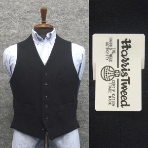 英国生地　[Harris Tweed]ハリスツイード　ベスト　[A体][AB体]兼用