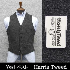 HARRIS TWEED（ハリスツイード） ベスト MEDIUM グレー メンズ