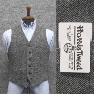 HARRIS TWEED（ハリスツイード） 英国生地 ベスト [A体][AB体]兼用 茶