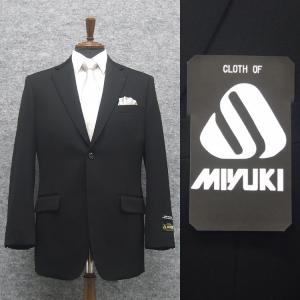 タグ付き新古品/日本製★MIYUKI【御幸/ミユキ】 礼服/フォーマルジャケット/ダブルボタン【98A7/メンズL程度/黒/black】冠婚葬祭/アウター/Jacket◆BJ036-b タグ付き新古品/日本製☆MIYUKI【御幸/ミユキ】 礼服/フォーマル