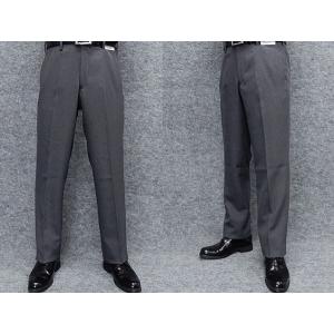 スラックス　ノータック　春夏秋　ビジネスパンツ　濃グレー/バーズアイ　ウォッシャブル　76cm-105cm　OS1787-1