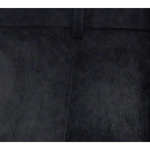 秋冬 コール天 ノータックパンツ 黒 のびのび...の詳細画像5