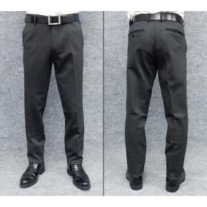 秋冬 スリムノータックパンツ のびのび素材+ウ...の詳細画像1