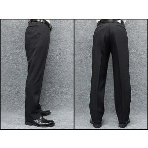 春夏物 ノータック「すっきり」スラックス 黒 ...の詳細画像1
