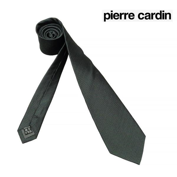 pierre cardin イタリア製ネクタイ グレー マイクロドット シルク100％ メール便可 ...