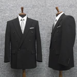 礼服　ダブル　夏物　深黒　ベーシックフォー�