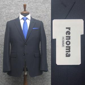 renoma（レノマ） 秋冬物 スタイリッシュ2釦シングルスーツ 藍紺