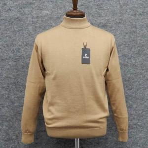 ニットセーター[ROLLEI] 日本製 霜降り濃グレー/無地 ハイネック