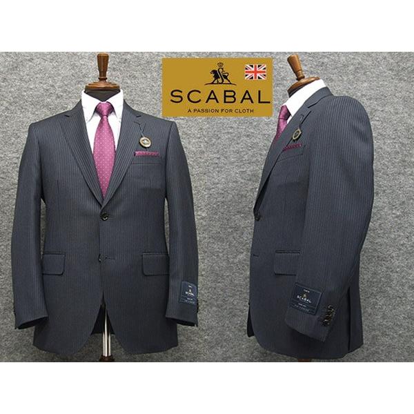 通年〜春夏物　[Scabal] スキャバル　Super140sオーダー生地使用　ベーシック2釦シング...