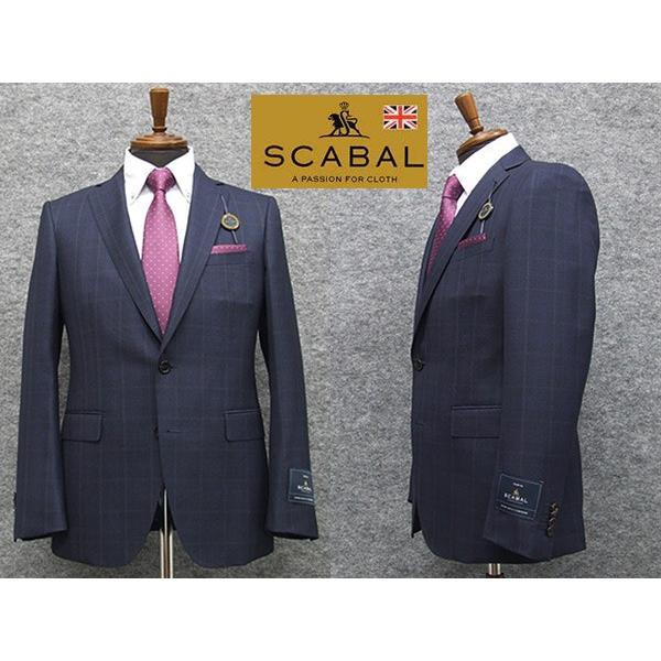 秋冬物　[Scabal] スキャバル　Super120sオーダー生地使用　スタイリッシュ2釦シングル...