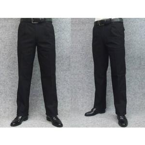 暖ったかパンツ１タックパンツのびのび横ストレッチ☆裏起毛☆綿混　黒　W79〜105cm　T601
