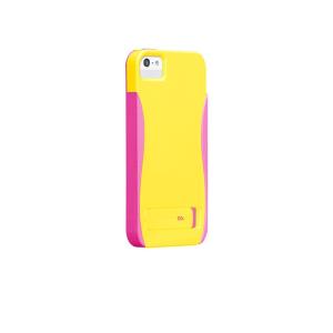 iPhone SE/5s/5 POP! with Stand Case, Solar Yellow/Neon Pink｜dyn