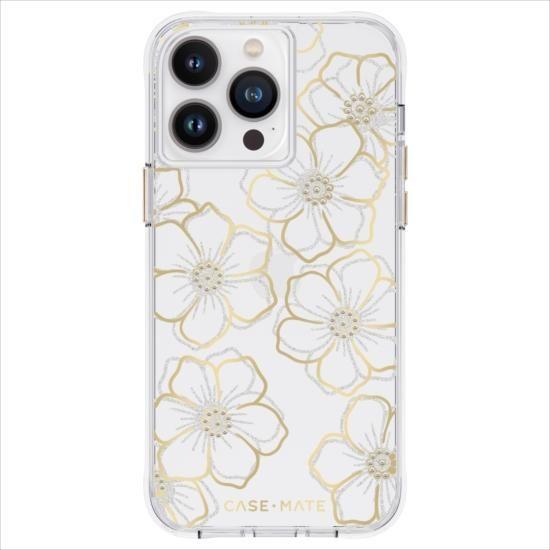 iPhone 14 Pro Max ケース Floral Gems 花柄 パール調 耐衝撃 MagS...