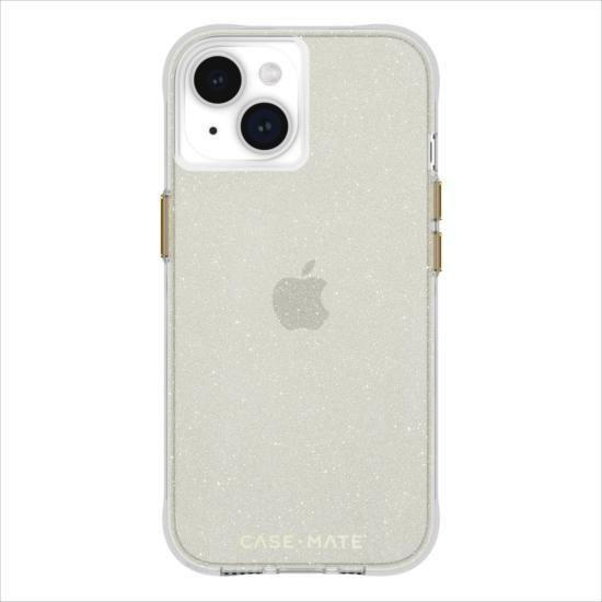 iPhone 15/14/13 兼用 ケース Sheer Crystal Champagne Gol...
