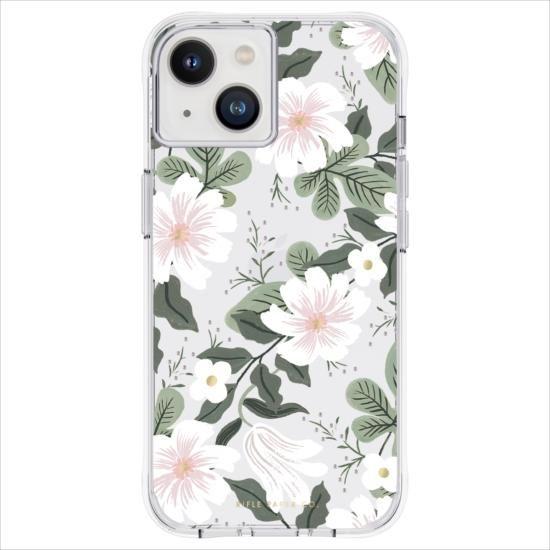 iPhone 14/13 兼用 ケース RIFLE PAPER Willow 植物柄 おしゃれ スリ...