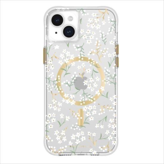 iPhone 15 Plus ケース RIFLE PAPER Petite Fleurs 花柄 耐衝...