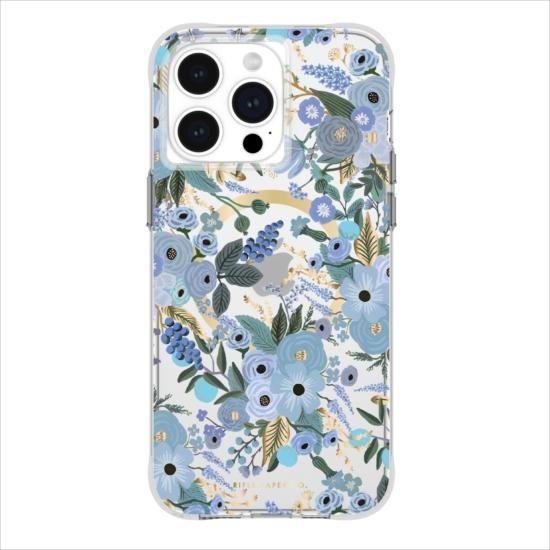iPhone 15 Pro Max ケース RIFLE PAPER Garden Party Blu...