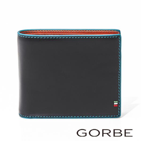 本革 本皮 二つ折り財布 ゴルべ GORBE イタリアンレザー 二つ折り 財布 スマートモデル (カ...