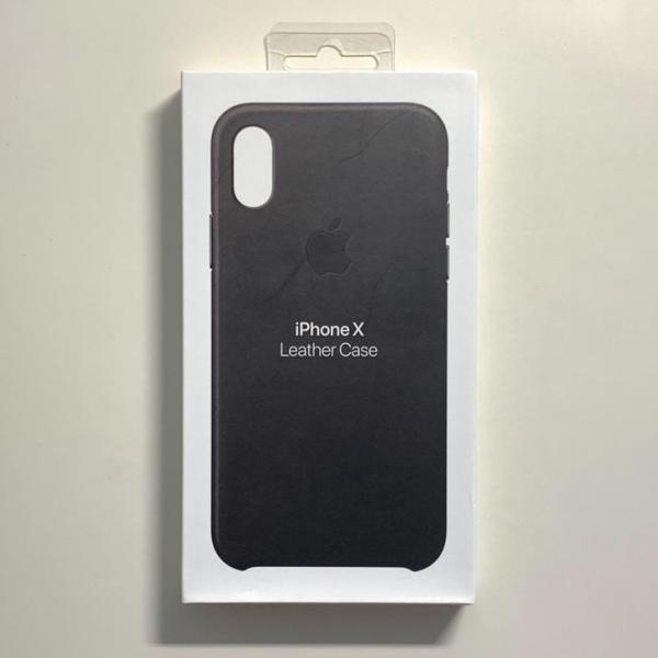 Apple純正 iPhone X / XS レザーケース・ブラック 新品