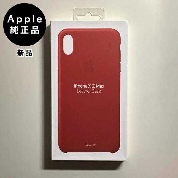 Apple純正 iPhone XS Max レザーケース・レッド 新品