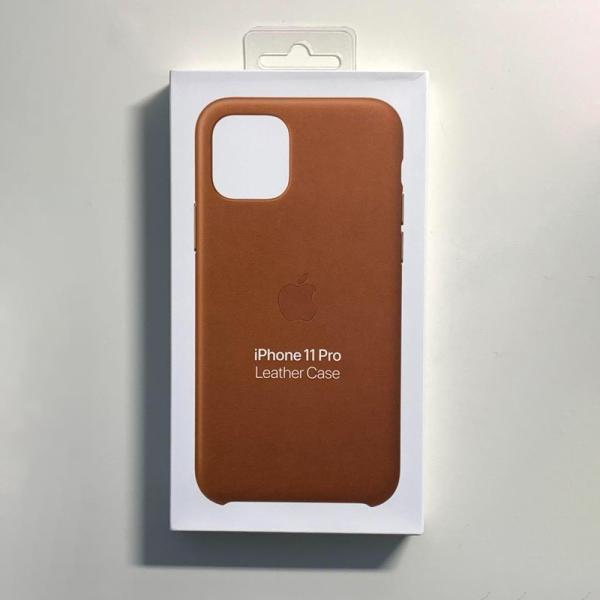 Apple アップル 純正 iPhone 11 Pro レザーケース・サドルブラウン 新品