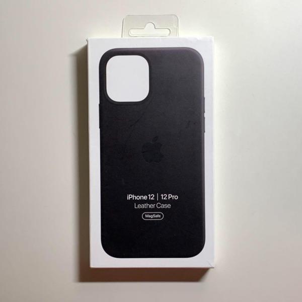 Apple純正 MagSafe対応 iPhone 12 / 12 Pro レザーケース・ブラック 新...