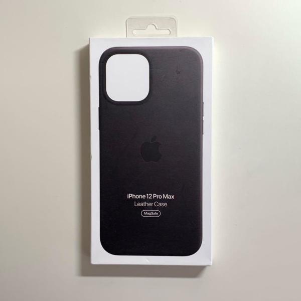 Apple純正 MagSafe対応 iPhone 12 Pro Max レザーケース・ブラック 新品