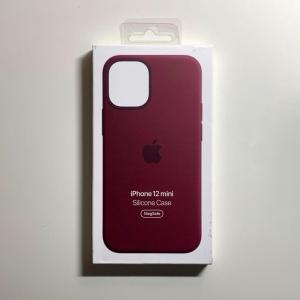 Apple アップル 純正 iPhone 12 mini シリコンケース・プラム 新品｜アスカラ Yahoo!ショッピング店