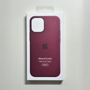 Apple アップル 純正 iPhone 12 mini シリコンケース・プラム 新品｜アスカラ Yahoo!ショッピング店