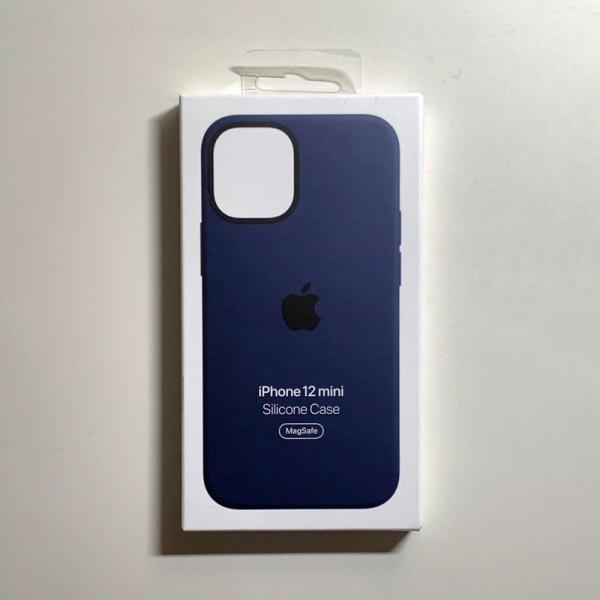 Apple純正 MagSafe対応 iPhone 12 mini シリコンケース・ディープネイビー ...